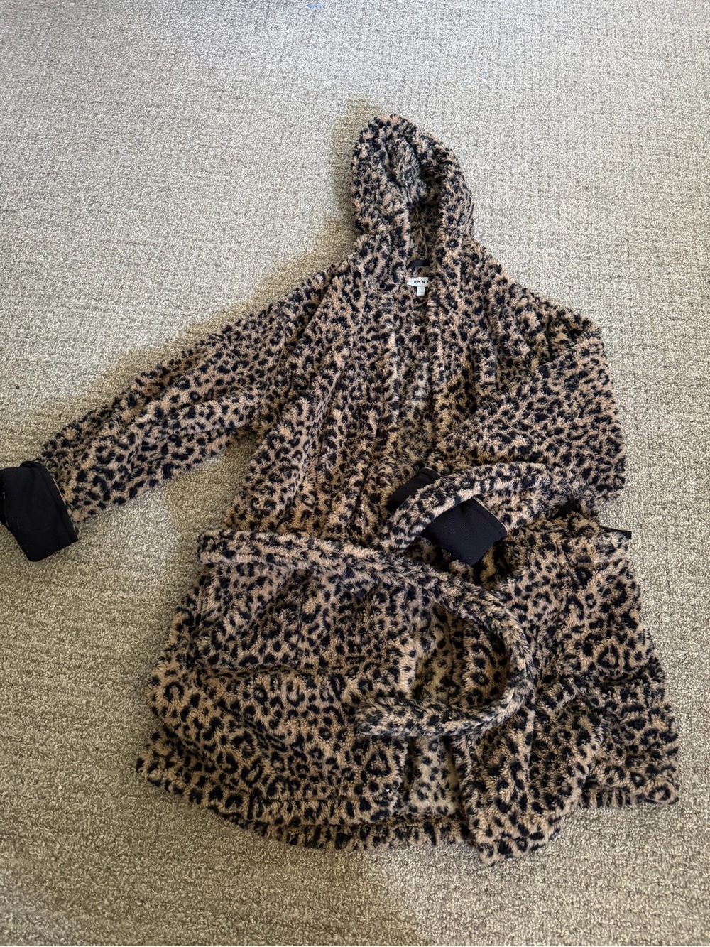 cheetah print robe